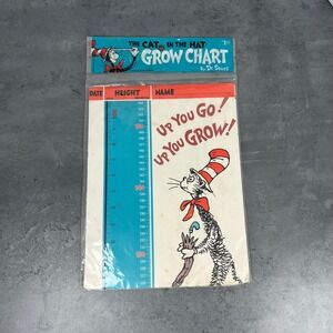 The Cat in the Hat Grow Chart by Dr Seuss Vintage Random House 1977